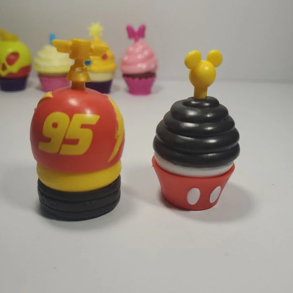 Lot of Disney Enchanted Cupcake Party Pieces Pricess Game Replacement Parts